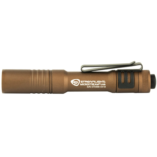 STRMLGHT MICROSTREAM USB COYOTE BRN - STL66608 - Marksmans Corner