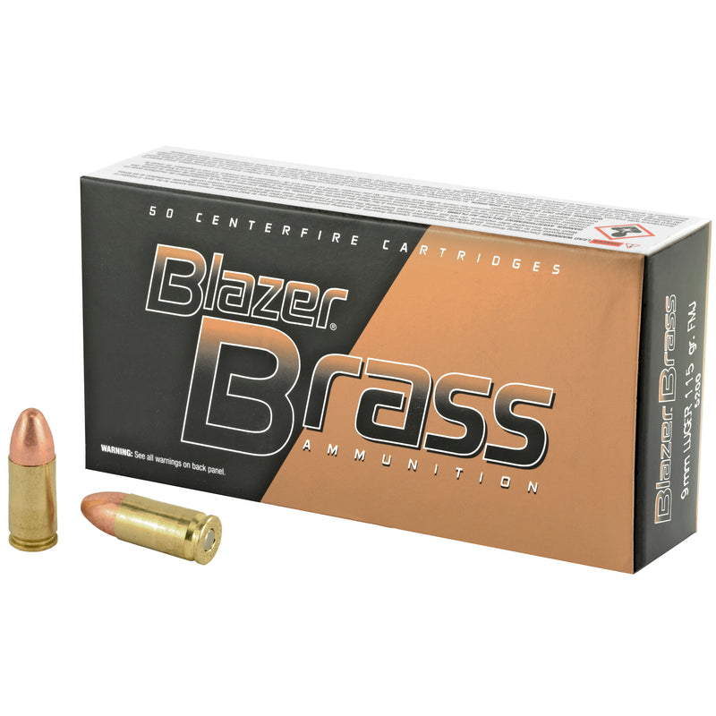 Load image into Gallery viewer, BLAZER BRASS 9MM 115GR FMJ 50/1000
