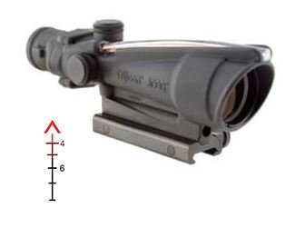 ACOG 3.5X35 .308 BAC CHVN RED - TRTA11E - Marksmans Corner