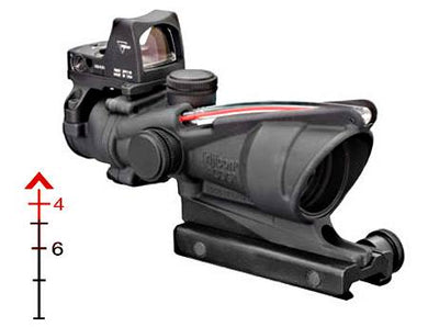 ACOG 4X32 RED BLSTC CHEV .223 - TRTA31D100549 - Marksmans Corner