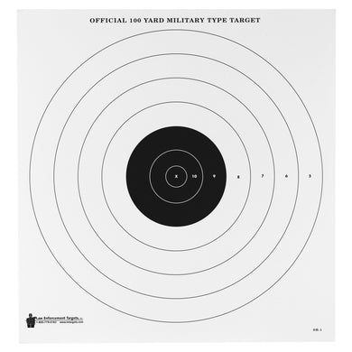 ACTION TGT 100YRD MIL BLS EYE 100PK - ACTSR-1-100 - Marksmans Corner