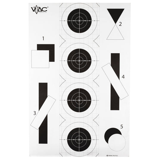 ACTION TGT 2 SIDED BY V-TAC 100PK - ACTVTAC-P-100 - Marksmans Corner