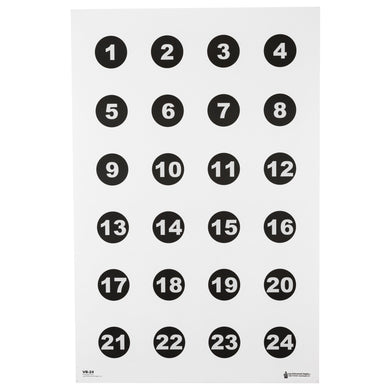 ACTION TGT 24 3 NMBR CIRCLES 100PK - ACTVB-24-100 - Marksmans Corner