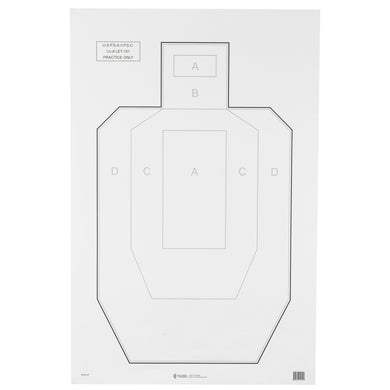 ACTION TGT USPSA PAPER 100PK - ACTIPSC-P-100 - Marksmans Corner