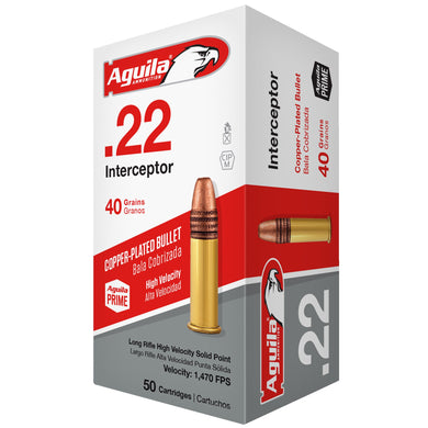 AGUILA 22LR INTERCEPTOR 40GR 50/1000 - AGA1B220320 - Marksmans Corner