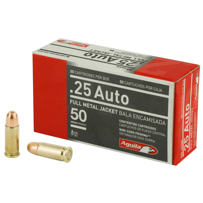 Load image into Gallery viewer, AGUILA 25ACP 50GR FMJ 50/1000 - AGA1E252110 - Marksmans Corner
