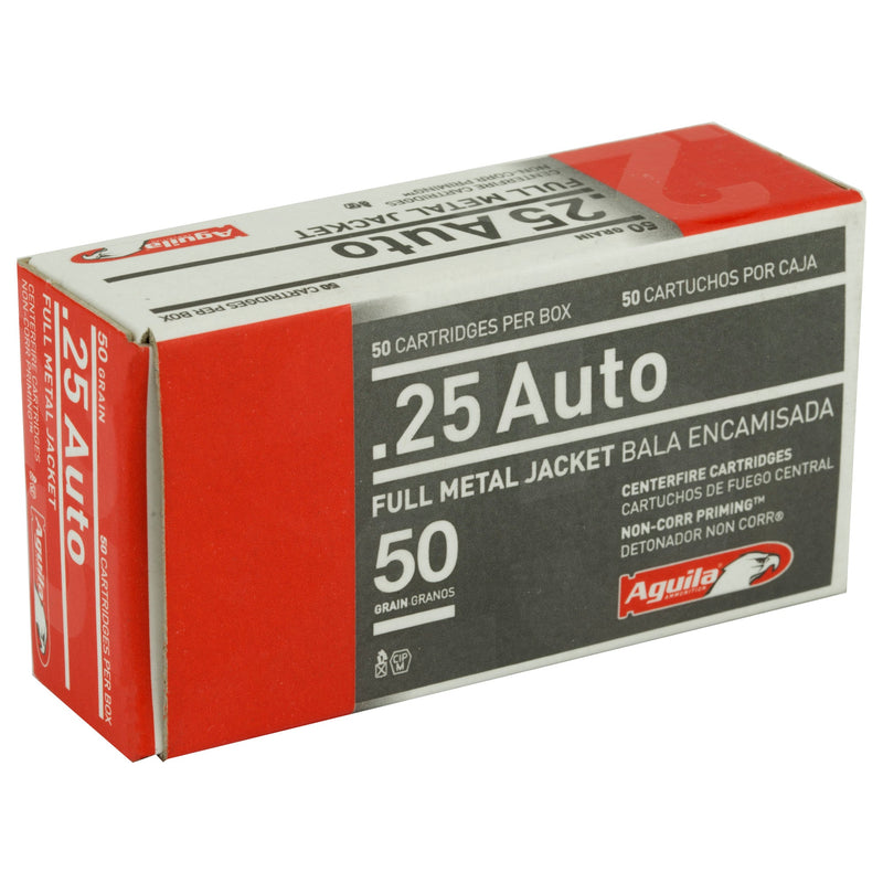 Load image into Gallery viewer, AGUILA 25ACP 50GR FMJ 50/1000 - AGA1E252110 - Marksmans Corner
