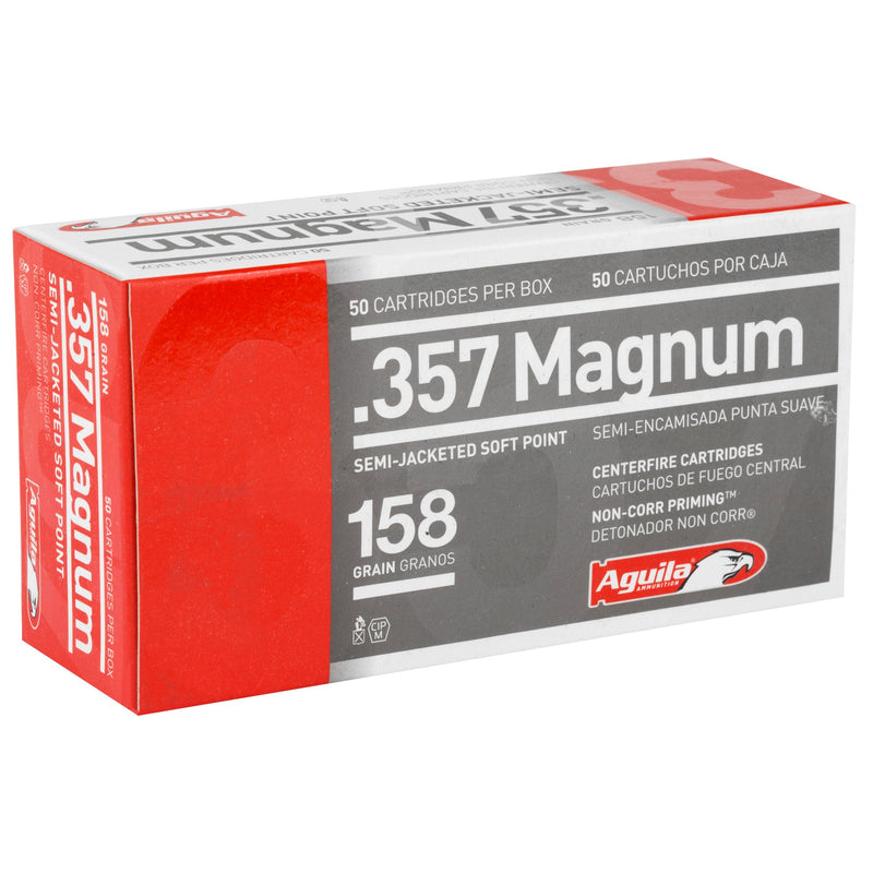 Load image into Gallery viewer, AGUILA 357MAG 158GR SJSP 50/1000 - AGA1E572823 - Marksmans Corner
