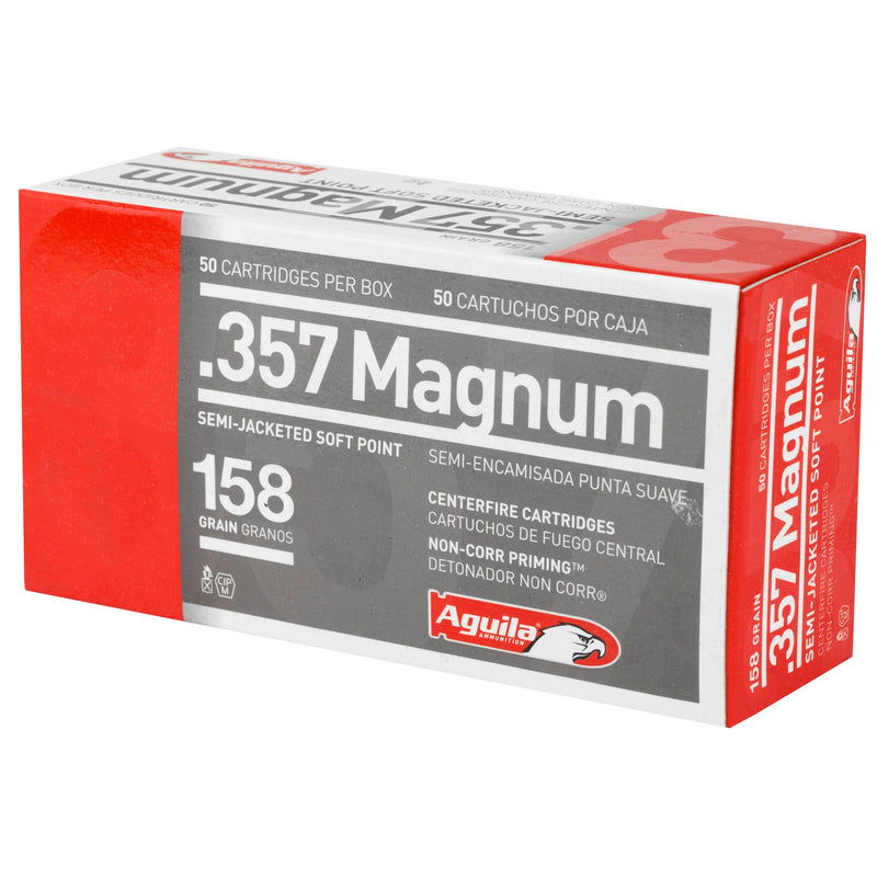 Load image into Gallery viewer, AGUILA 357MAG 158GR SJSP 50/1000 - AGA1E572823 - Marksmans Corner
