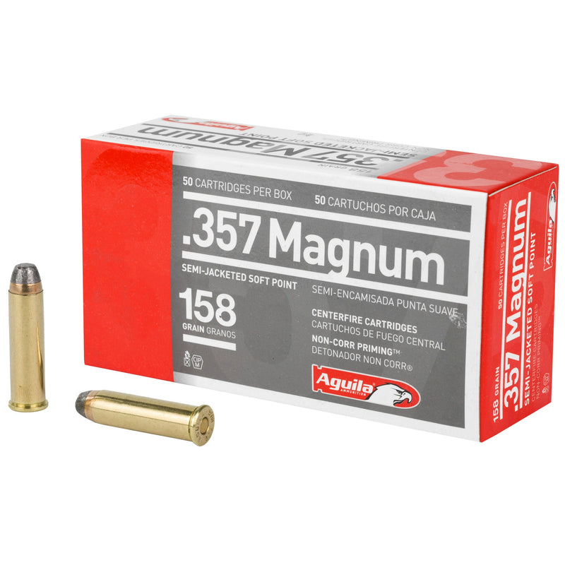 Load image into Gallery viewer, AGUILA 357MAG 158GR SJSP 50/1000 - AGA1E572823 - Marksmans Corner
