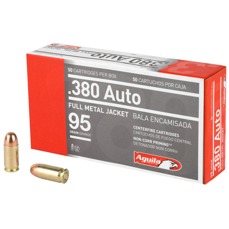 Load image into Gallery viewer, AGUILA 380ACP 95GR FMJ 50/1000 - AGA1E802110 - Marksmans Corner
