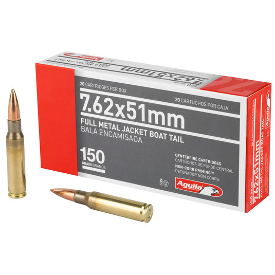 AGUILA 762NATO 150GR FMJBT 20/500 - AGA1E762110 - Marksmans Corner