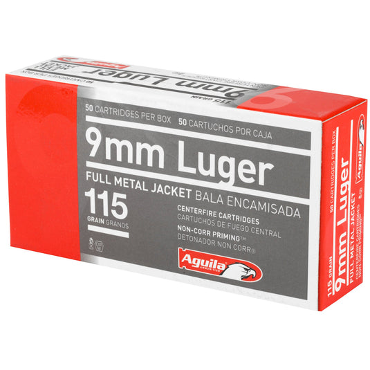 AGUILA 9MM 115GR FMJ 50/1000 - AGA1E097704 - Marksmans Corner