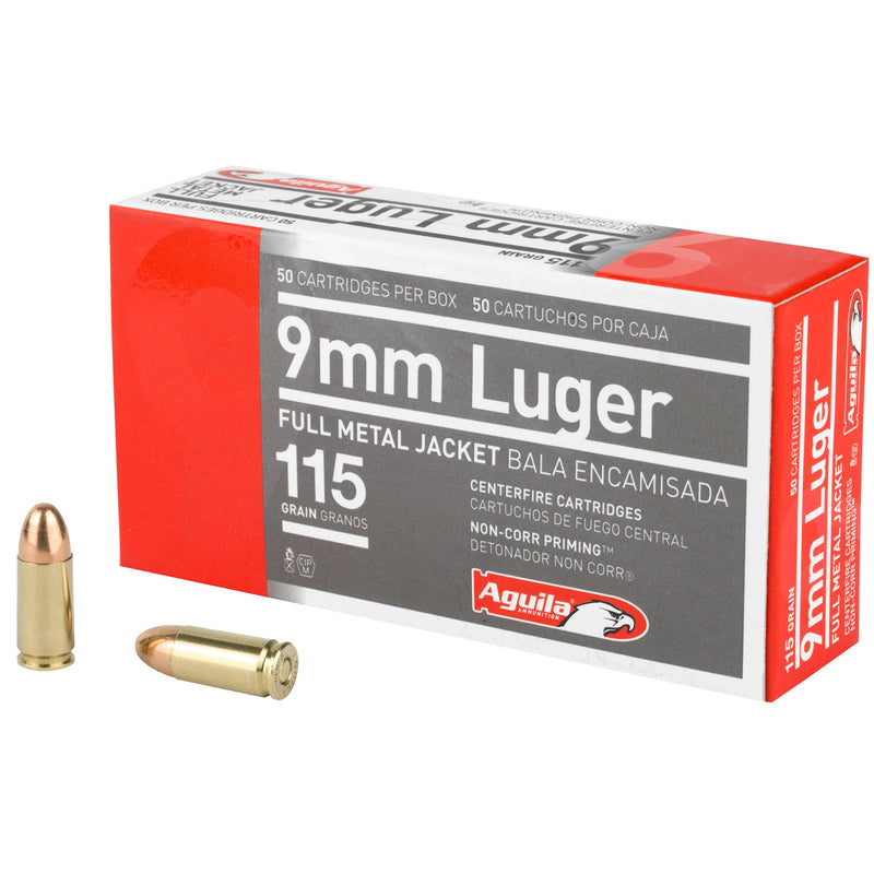 Load image into Gallery viewer, AGUILA 9MM 115GR FMJ 50/1000 - AGA1E097704 - Marksmans Corner
