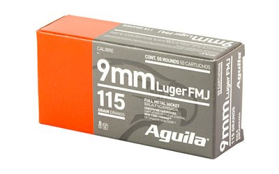 Load image into Gallery viewer, AGUILA 9MM 115GR FMJ 50/1000 - AGA1E097704-N - Marksmans Corner
