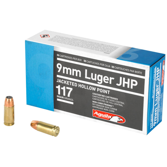 AGUILA 9MM 117GR JHP 50/500 - AGA1E092112 - Marksmans Corner