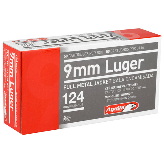 AGUILA 9MM 124GR FMJ 50/1000 - AGA1E092110 - Marksmans Corner