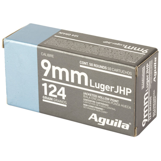 AGUILA 9MM 124GR JHP 50/500 - AGA1E092125 - Marksmans Corner