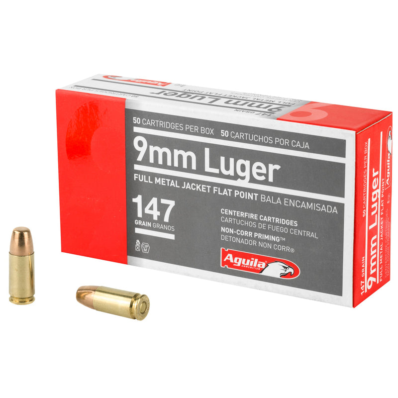 Load image into Gallery viewer, AGUILA 9MM 147GR FMJ FP 50/1000 - AGA1E097719 - Marksmans Corner
