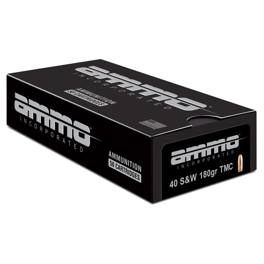 AMMO INC 40 S&W 180GR TMC 50/1000 - AMI40180TMC - Marksmans Corner