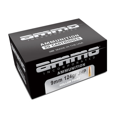 AMMO INC 9MM 124GR XTP JHP 20/200 - AMI9124JHP - Marksmans Corner