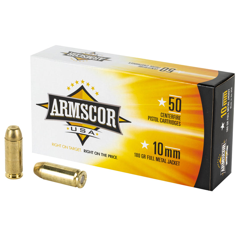 Load image into Gallery viewer, ARMSCOR 10MM 180GR FMJ 50/1000 - ARMFAC10-2N - Marksmans Corner
