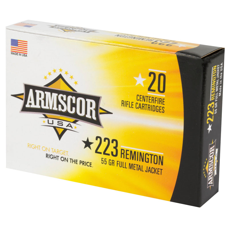 Load image into Gallery viewer, ARMSCOR 223REM 55GR FMJ 20/1000 - ARMFAC223-1N - Marksmans Corner
