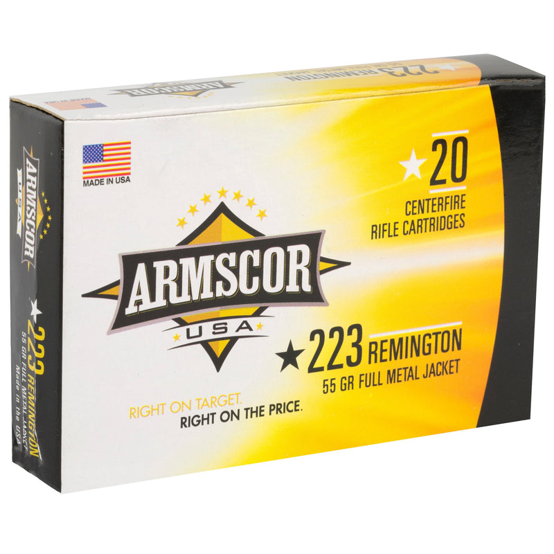 Load image into Gallery viewer, ARMSCOR 223REM 55GR FMJ 20/1000 - ARMFAC223-1N - Marksmans Corner
