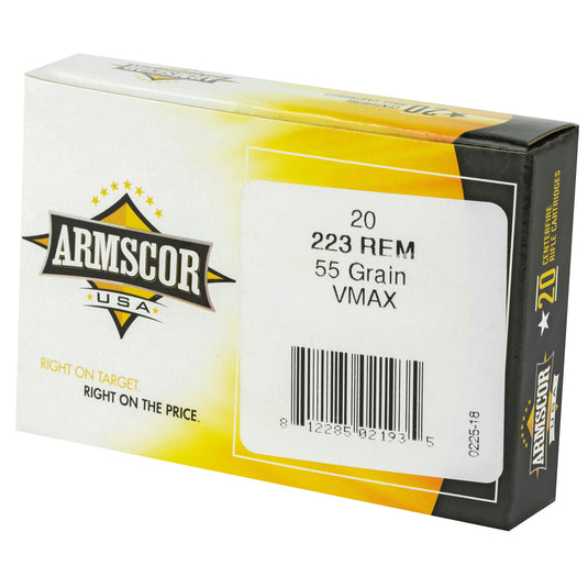 ARMSCOR 223REM 55GR VMAX 20/1000 - ARMAC223-5N - Marksmans Corner