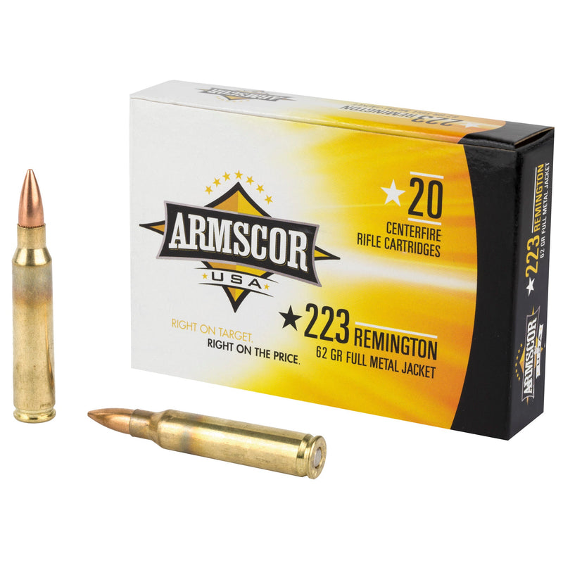 Load image into Gallery viewer, ARMSCOR 223REM 62GR FMJ 20/1000 - ARMFAC223-8N - Marksmans Corner
