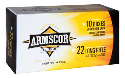 ARMSCOR 22LR 40GR SVSP 50/5000 - ARMFAC50012PH - Marksmans Corner