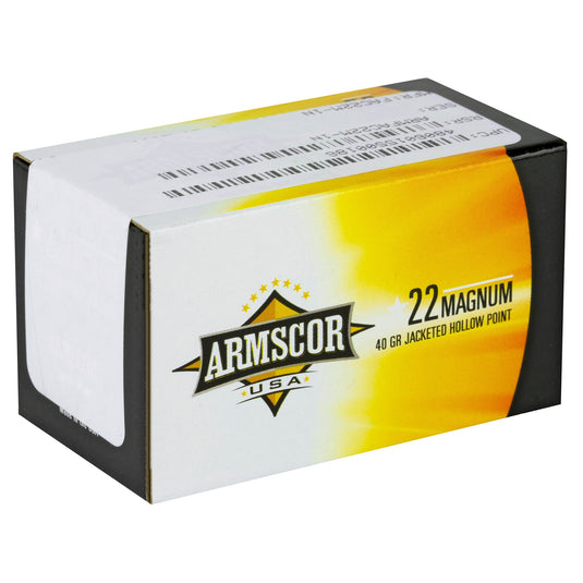 ARMSCOR 22WMR 40GR JHP 50/2000 - ARMFAC22M-1N - Marksmans Corner