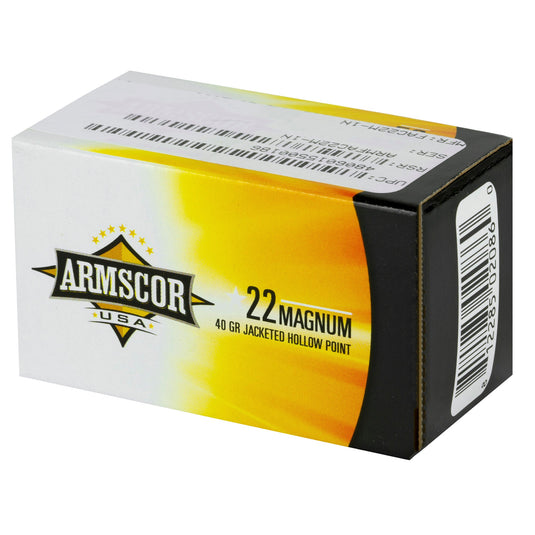 ARMSCOR 22WMR 40GR JHP 50/2000 - ARMFAC22M-1N - Marksmans Corner