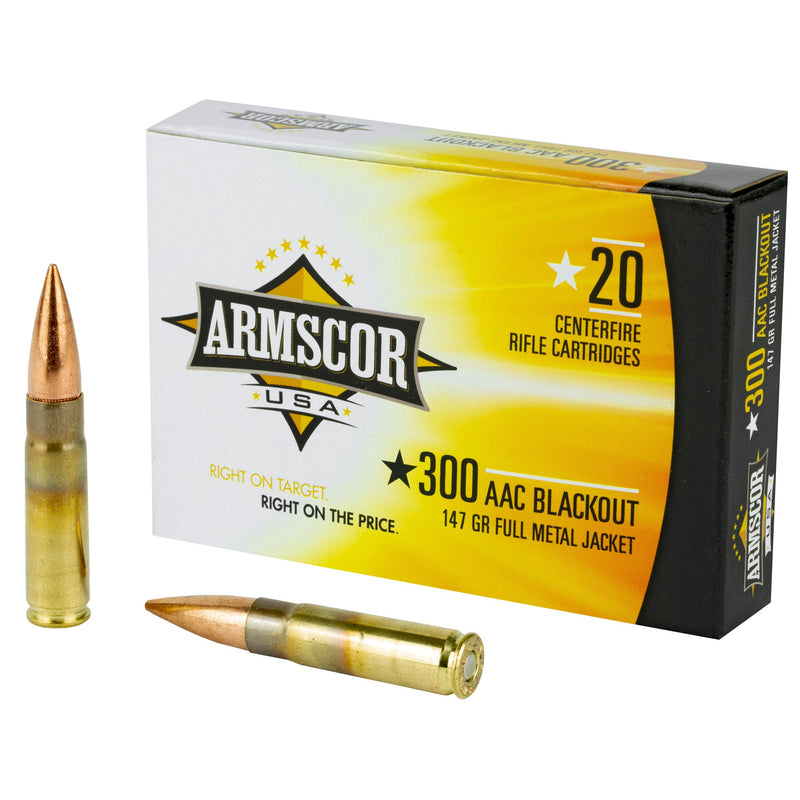 Load image into Gallery viewer, ARMSCOR 300BLK 147GR FMJ 20/200 - ARMFAC300AAC-1N - Marksmans Corner
