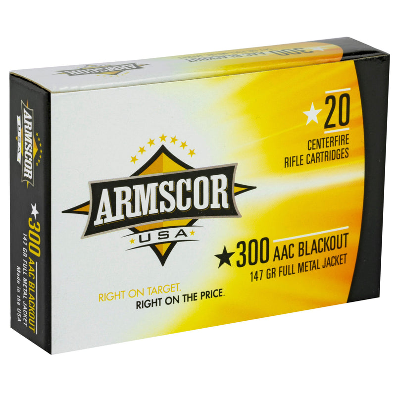 Load image into Gallery viewer, ARMSCOR 300BLK 147GR FMJ 20/200 - ARMFAC300AAC-1N - Marksmans Corner
