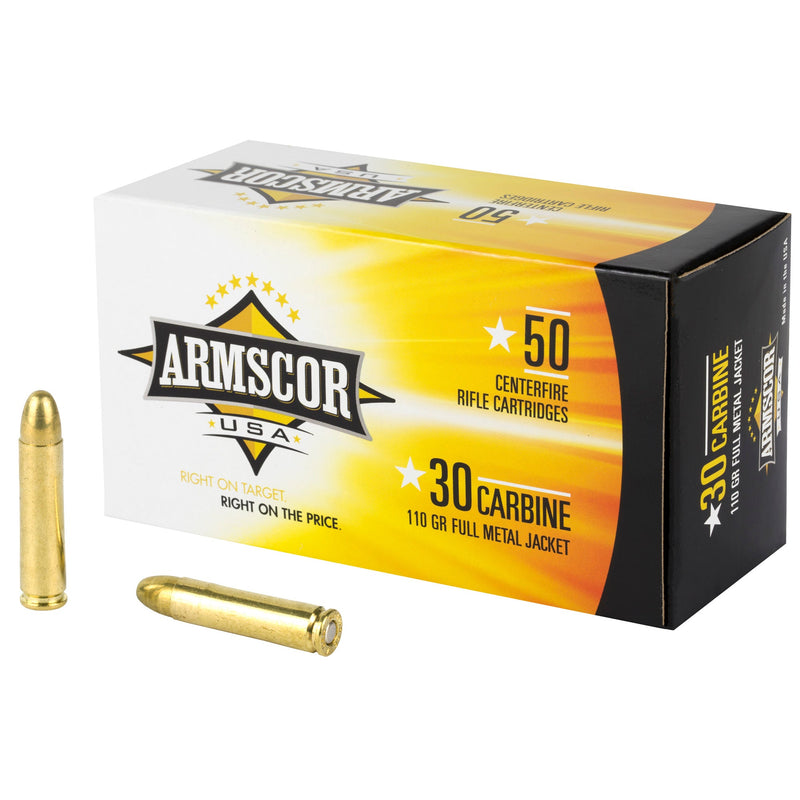 Load image into Gallery viewer, ARMSCOR 30CARB 110GR FMJ 50/1000 - ARMFAC30C-1N - Marksmans Corner
