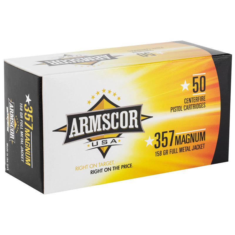 Load image into Gallery viewer, ARMSCOR 357MAG 158GR FMJ 50/1000 - ARMFAC357-6N - Marksmans Corner
