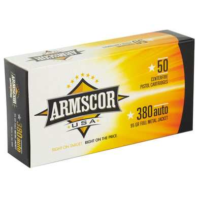 ARMSCOR 380ACP 95GR FMJ 50/1000 - ARMFAC380-2N - Marksmans Corner