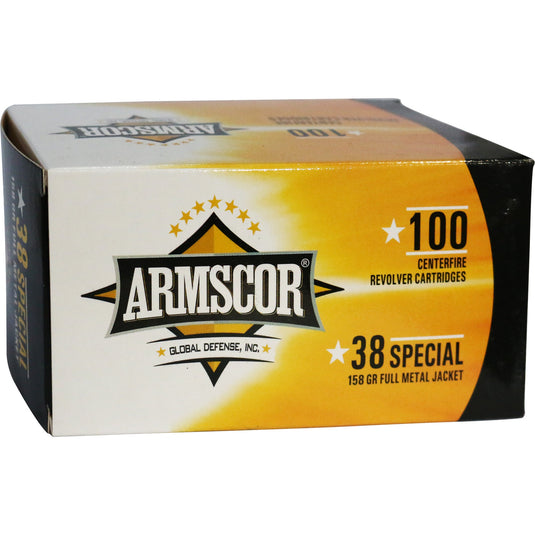 ARMSCOR 38SPL 158GR FMJ 100/1200 - ARM50449 - Marksmans Corner