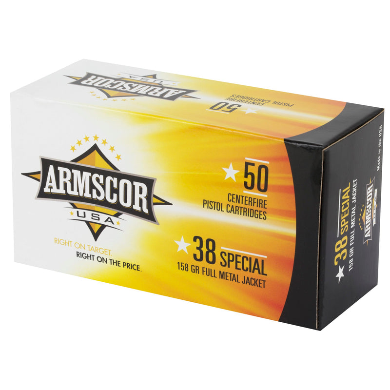 Load image into Gallery viewer, ARMSCOR 38SPL 158GR FMJ 50/1000 - ARMFAC38-17N - Marksmans Corner
