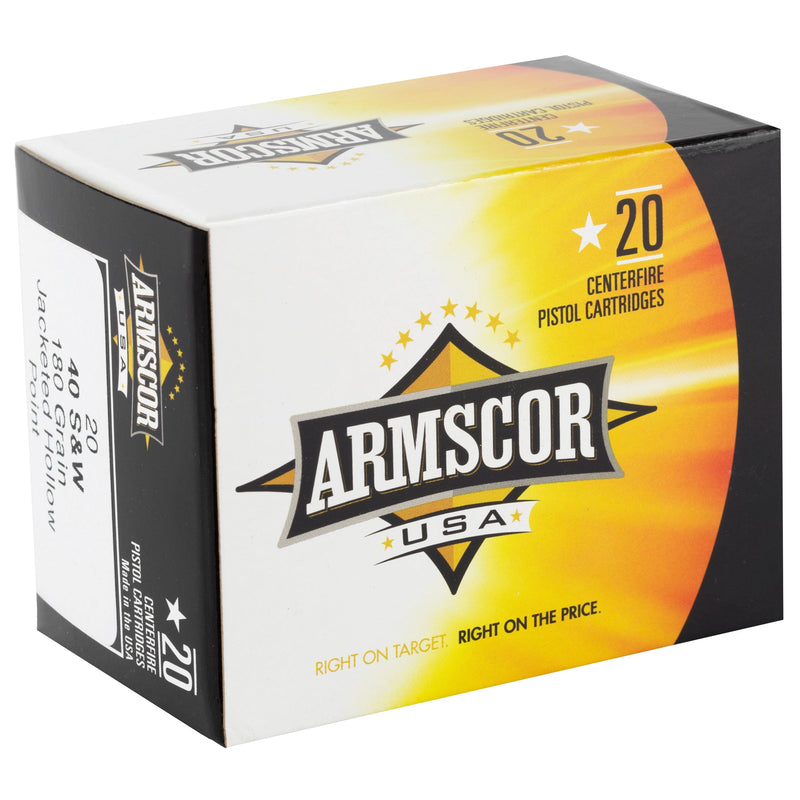 Load image into Gallery viewer, ARMSCOR 40S&amp;W 180GR JHP 20/500 - ARMAC40-3N - Marksmans Corner
