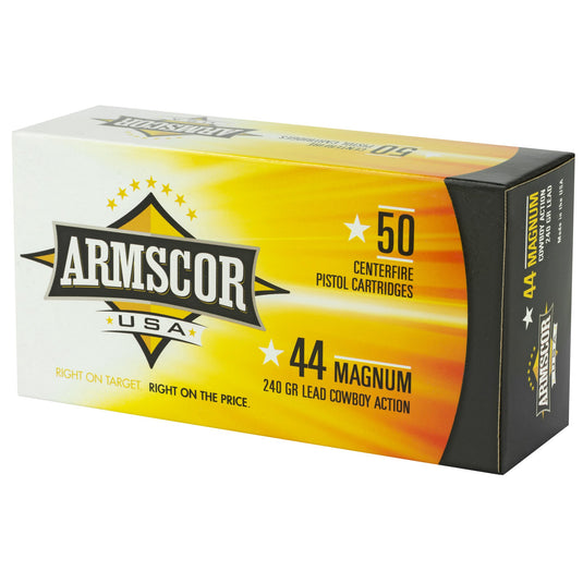 ARMSCOR 44MAG 240GR SWC 50/400 - ARMFAC44M-1N - Marksmans Corner