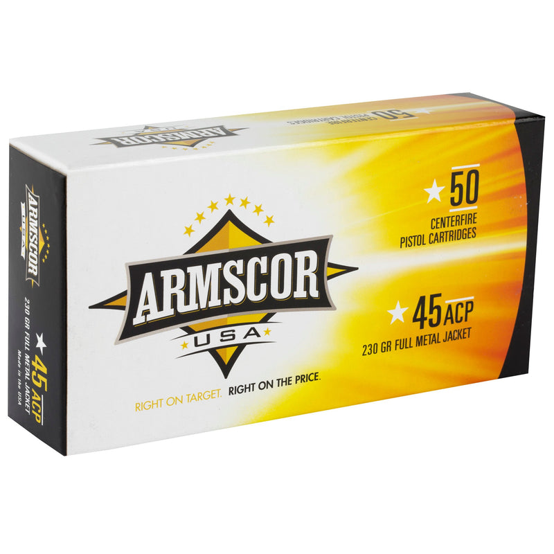 Load image into Gallery viewer, ARMSCOR 45ACP 230GR FMJ 50/1000 - ARMFAC45-12N - Marksmans Corner
