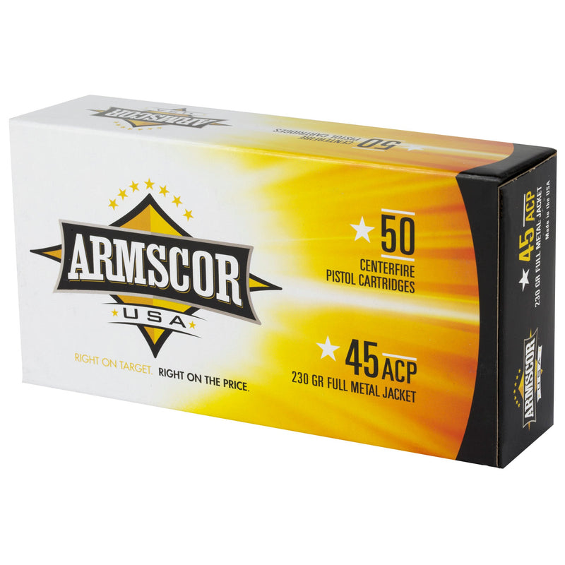 Load image into Gallery viewer, ARMSCOR 45ACP 230GR FMJ 50/1000 - ARMFAC45-12N - Marksmans Corner
