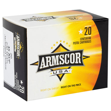 ARMSCOR 45ACP 230GR JHP 20/500 - ARMAC45A-10N - Marksmans Corner