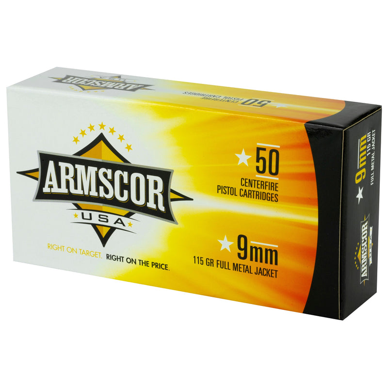 Load image into Gallery viewer, ARMSCOR 9MM 115GR FMJ 50/1000 - ARMFAC9-2N - Marksmans Corner
