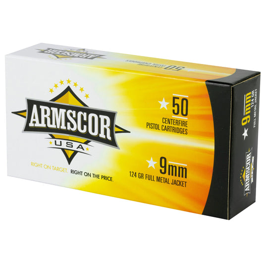 ARMSCOR 9MM 124GR FMJ 50/1000 - ARMFAC9-4 - Marksmans Corner