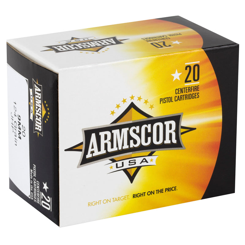 Load image into Gallery viewer, ARMSCOR 9MM 124GR JHP 20/500 - ARMAC9-7N - Marksmans Corner
