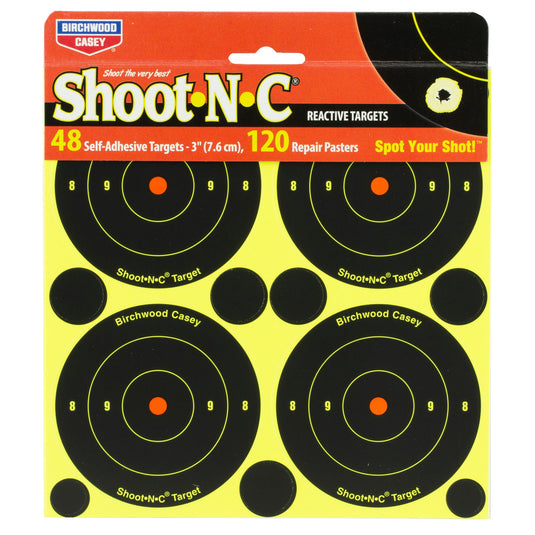 B/C SHT-N-C RND BULLSEYE TGT 48-3 - BC34315-12 - Marksmans Corner