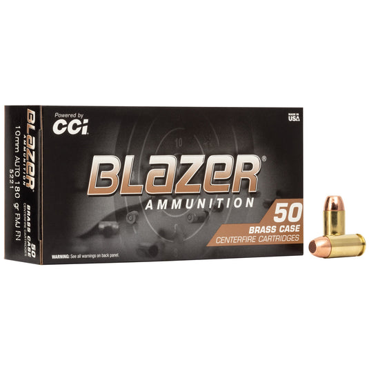 BLAZER BRASS 10MM 180GR FMJ 50/1000 - CCI5221 - Marksmans Corner